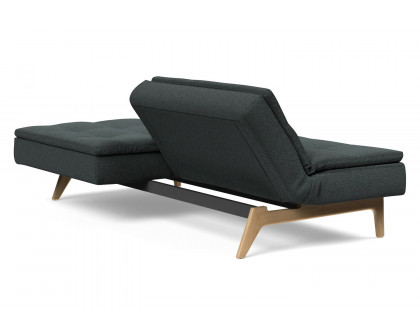 Innovation Living Dublexo Eik Sofa Bed Oak - 534 Bouclé Black Raven