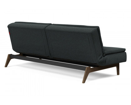 Innovation Living Dublexo Eik Sofa Bed Smoked Oak - 534 Bouclé Black Raven