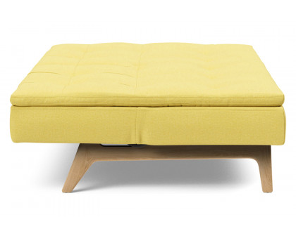 Innovation Living Dublexo Eik Sofa Bed Oak - 554 Soft Mustard Flower