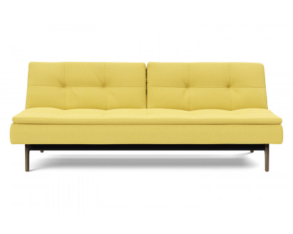 Innovation Living Dublexo Eik Sofa Bed Smoked Oak - 554 Soft Mustard Flower