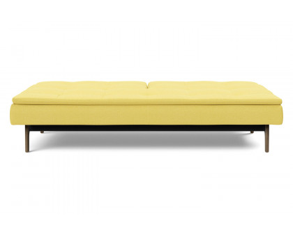 Innovation Living Dublexo Eik Sofa Bed Smoked Oak - 554 Soft Mustard Flower