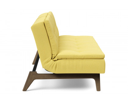 Innovation Living Dublexo Eik Sofa Bed Smoked Oak - 554 Soft Mustard Flower