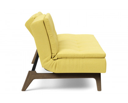 Innovation Living Dublexo Eik Sofa Bed Smoked Oak - 554 Soft Mustard Flower