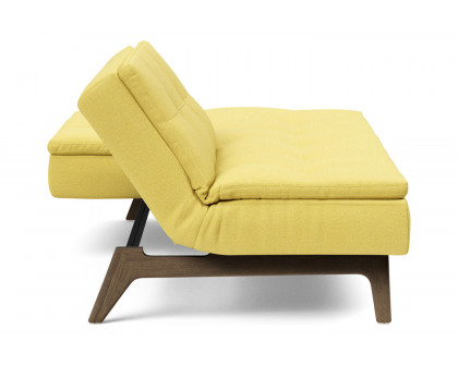 Innovation Living Dublexo Eik Sofa Bed Smoked Oak - 554 Soft Mustard Flower