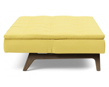 Innovation Living Dublexo Eik Sofa Bed Smoked Oak - 554 Soft Mustard Flower