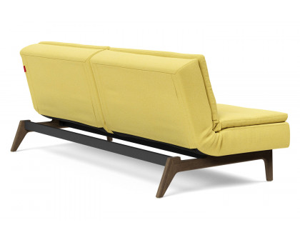 Innovation Living Dublexo Eik Sofa Bed Smoked Oak - 554 Soft Mustard Flower