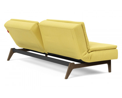 Innovation Living Dublexo Eik Sofa Bed Smoked Oak - 554 Soft Mustard Flower