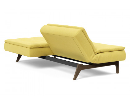 Innovation Living Dublexo Eik Sofa Bed Smoked Oak - 554 Soft Mustard Flower