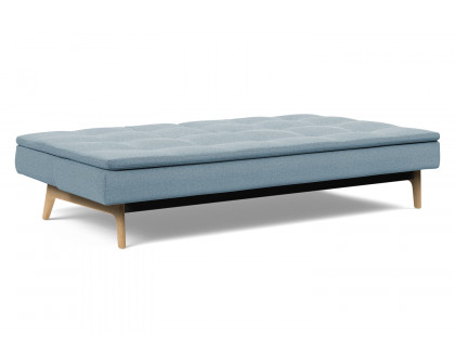 Innovation Living Dublexo Eik Sofa Bed Oak - 558 Soft Indigo