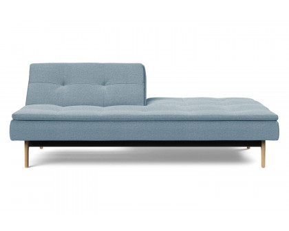 Innovation Living Dublexo Eik Sofa Bed Oak - 558 Soft Indigo