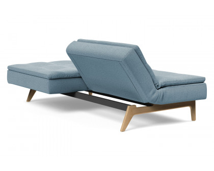 Innovation Living Dublexo Eik Sofa Bed Oak - 558 Soft Indigo