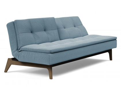 Innovation Living Dublexo Eik Sofa Bed Smoked Oak - 558 Soft Indigo