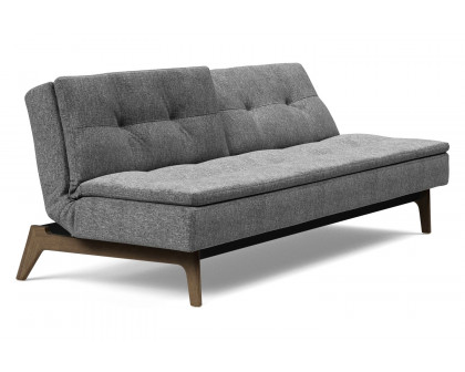 Innovation Living Dublexo Eik Sofa Bed Smoked Oak - 563 Twist Charcoal