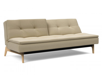 Innovation Living Dublexo Eik Sofa Bed Oak - 571 Vivus Dusty Sand