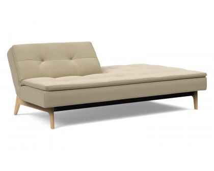 Innovation Living Dublexo Eik Sofa Bed Oak - 571 Vivus Dusty Sand