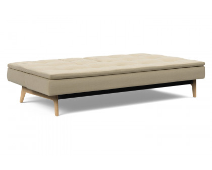 Innovation Living Dublexo Eik Sofa Bed Oak - 571 Vivus Dusty Sand