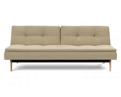 Innovation Living Dublexo Eik Sofa Bed Oak - 571 Vivus Dusty Sand