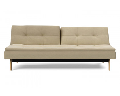 Innovation Living Dublexo Eik Sofa Bed Oak - 571 Vivus Dusty Sand