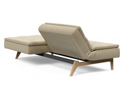 Innovation Living Dublexo Eik Sofa Bed Oak - 571 Vivus Dusty Sand