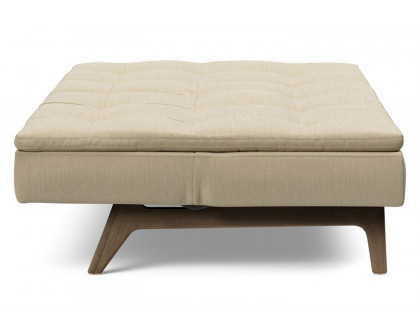 Innovation Living Dublexo Eik Sofa Bed Smoked Oak - 571 Vivus Dusty Sand