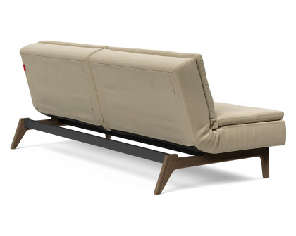 Innovation Living Dublexo Eik Sofa Bed Smoked Oak - 571 Vivus Dusty Sand