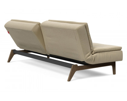 Innovation Living Dublexo Eik Sofa Bed Smoked Oak - 571 Vivus Dusty Sand