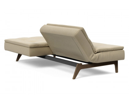 Innovation Living Dublexo Eik Sofa Bed Smoked Oak - 571 Vivus Dusty Sand