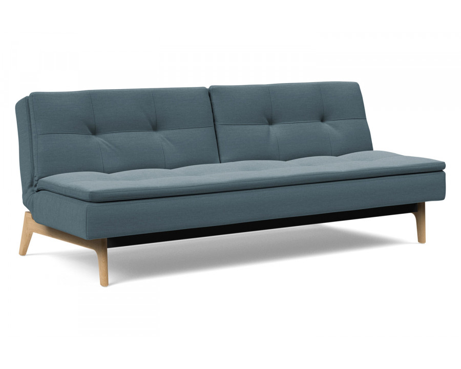 Innovation Living Dublexo Eik Sofa Bed Oak - 573 Vivus Dusty Blue