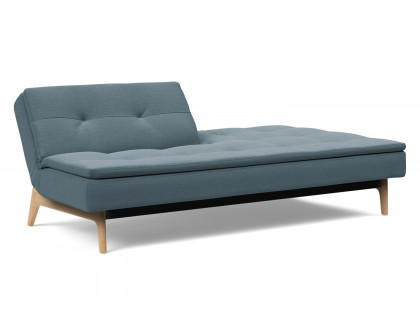 Innovation Living Dublexo Eik Sofa Bed Oak - 573 Vivus Dusty Blue