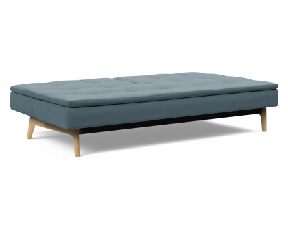 Innovation Living Dublexo Eik Sofa Bed Oak - 573 Vivus Dusty Blue