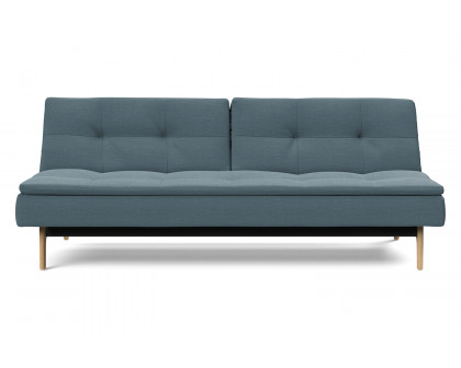 Innovation Living Dublexo Eik Sofa Bed Oak - 573 Vivus Dusty Blue