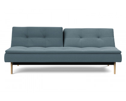 Innovation Living Dublexo Eik Sofa Bed Oak - 573 Vivus Dusty Blue