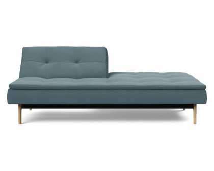 Innovation Living Dublexo Eik Sofa Bed Oak - 573 Vivus Dusty Blue