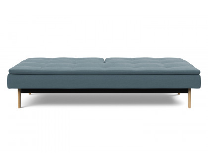 Innovation Living Dublexo Eik Sofa Bed Oak - 573 Vivus Dusty Blue