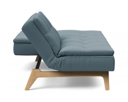 Innovation Living Dublexo Eik Sofa Bed Oak - 573 Vivus Dusty Blue