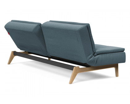 Innovation Living Dublexo Eik Sofa Bed Oak - 573 Vivus Dusty Blue