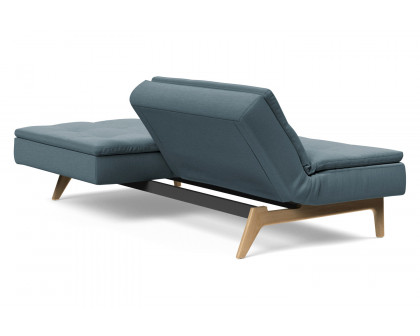 Innovation Living Dublexo Eik Sofa Bed Oak - 573 Vivus Dusty Blue