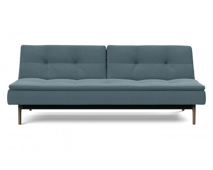 Innovation Living Dublexo Eik Sofa Bed Smoked Oak - 573 Vivus Dusty Blue