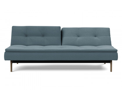 Innovation Living Dublexo Eik Sofa Bed Smoked Oak - 573 Vivus Dusty Blue