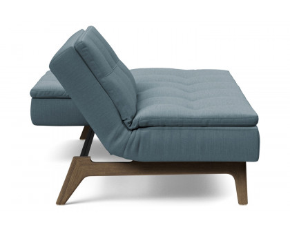 Innovation Living Dublexo Eik Sofa Bed Smoked Oak - 573 Vivus Dusty Blue