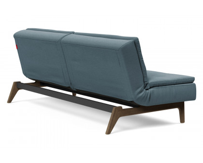 Innovation Living Dublexo Eik Sofa Bed Smoked Oak - 573 Vivus Dusty Blue