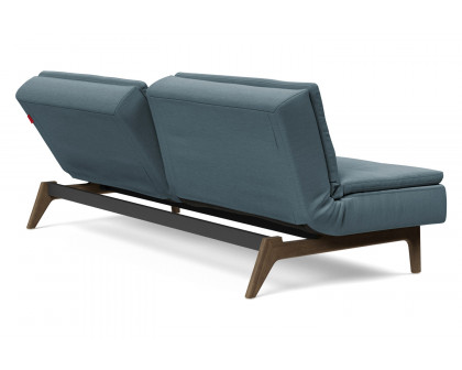 Innovation Living Dublexo Eik Sofa Bed Smoked Oak - 573 Vivus Dusty Blue