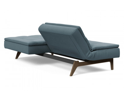 Innovation Living Dublexo Eik Sofa Bed Smoked Oak - 573 Vivus Dusty Blue