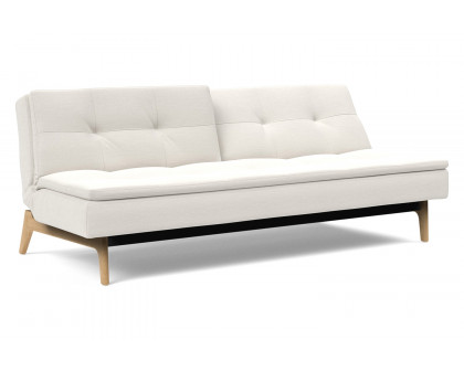 Innovation Living Dublexo Eik Sofa Bed Oak - 574 Vivus Dusty Off White