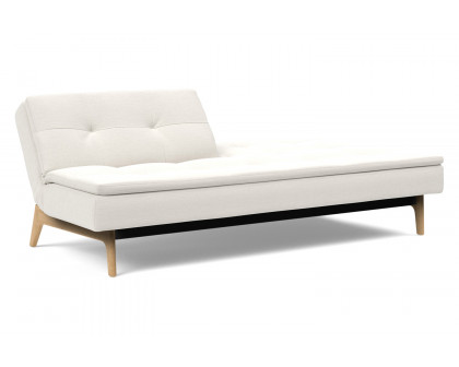 Innovation Living Dublexo Eik Sofa Bed Oak - 574 Vivus Dusty Off White