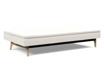 Innovation Living Dublexo Eik Sofa Bed Oak - 574 Vivus Dusty Off White