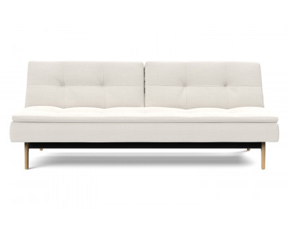 Innovation Living Dublexo Eik Sofa Bed Oak - 574 Vivus Dusty Off White