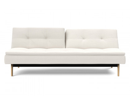 Innovation Living Dublexo Eik Sofa Bed Oak - 574 Vivus Dusty Off White