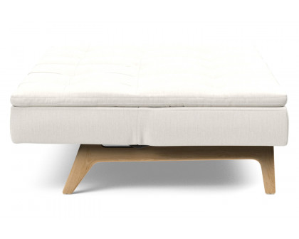 Innovation Living Dublexo Eik Sofa Bed Oak - 574 Vivus Dusty Off White