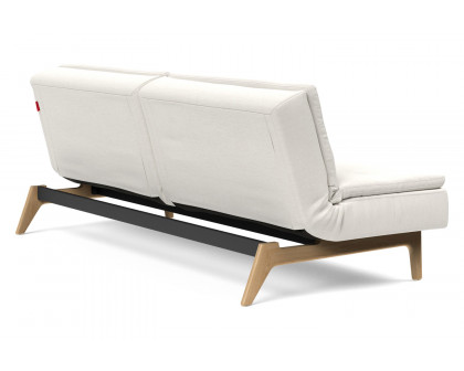 Innovation Living Dublexo Eik Sofa Bed Oak - 574 Vivus Dusty Off White